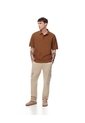 Polo Regular Algodón Caramelo Hombre Marron Claro de Gef