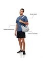 Camiseta Deportiva Control Humedad Azul Hombre Azul de Gef