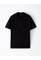 Camiseta Relax Algodón Negra Hombre Negro de Gef