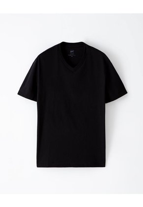 Camiseta Relax Algodón Negra Hombre Negro
