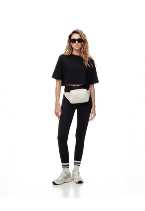 Legging Deportivo Secado Rápido Negro Mujer Negro