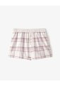 Short De Pijama Cuadros Mujer Cafe de Gef
