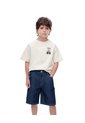 Bermuda Denim Regular índigo Oscuro Niño Azul Oscuro de Gef
