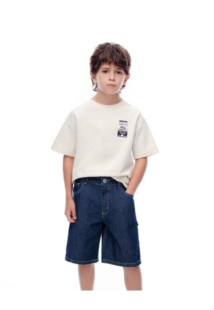 Bermuda Denim Regular índigo Oscuro Niño Azul Oscuro