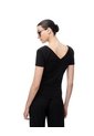 Camiseta Regular Uso 2 En 1 Negra Mujer Negro de Gef
