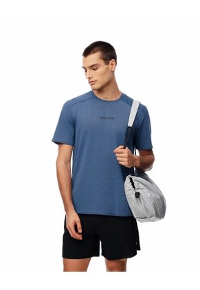 Camiseta Deportiva Control Humedad Azul Hombre Azul