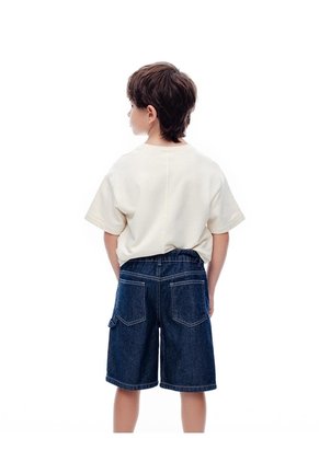 Bermuda Denim Regular índigo Oscuro Niño Azul Oscuro