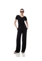 Camiseta Regular Uso 2 En 1 Negra Mujer Negro de Gef