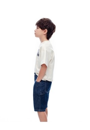 Bermuda Denim Regular índigo Oscuro Niño Azul Oscuro
