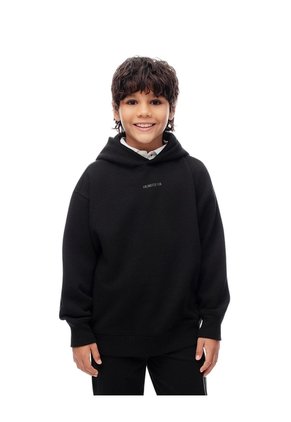 Buzo Tipo Hoddie Negro Niño Negro