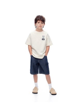 Bermuda Denim Regular índigo Oscuro Niño Azul Oscuro
