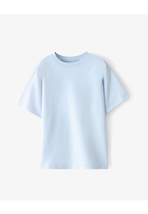 Camiseta Regular Algodón Azul Niño Azul