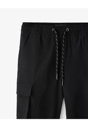 Pantalón Tipo Cargo Negro Niño Negro