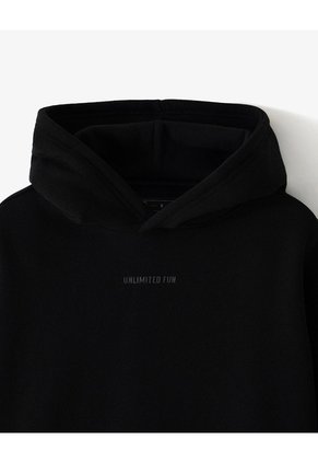 Buzo Tipo Hoddie Negro Niño Negro