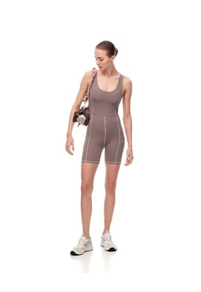Eneterizo Deportivo Secado Rápido Café Mujer Cafe