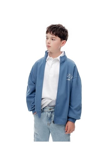 Chaqueta Regular Algodón Azul Niño Azul Gef