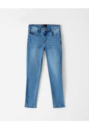 Jean Súper Skinny Tiro Medio índigo Medio Mujer Azul Oscuro