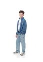 Chaqueta Regular Algodón Azul Niño Azul de Gef