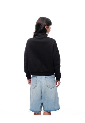 Buzo Regular Negro Mujer Negro