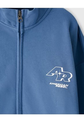 Chaqueta Regular Algodón Azul Niño Azul