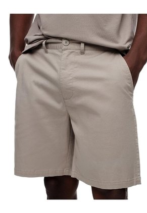 Bermuda Regular Drill Algodón Taupe Hombre Marron Claro