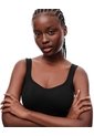 Camiseta Manga Sisa Slim Seamless Negra Mujer Negro de Gef