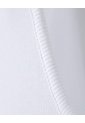 Camiseta Manga Sisa Slim Rib Algodón Blanca Mujer Blanco de Gef