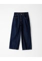 Jean Wide Leg Tiro Medio índigo Oscuro Niña Azul Oscuro de Gef