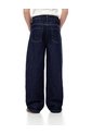 Jean Wide Leg Tiro Medio índigo Oscuro Niña Azul Oscuro de Gef