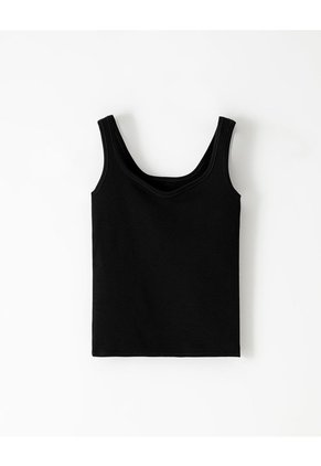 Camiseta Manga Sisa Slim Seamless Negra Mujer Negro