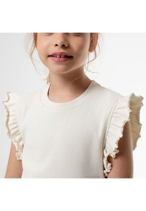 CAMISETA GEF NINA LAMI KD CREMA 814