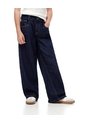 Jean Wide Leg Tiro Medio índigo Oscuro Niña Azul Oscuro de Gef