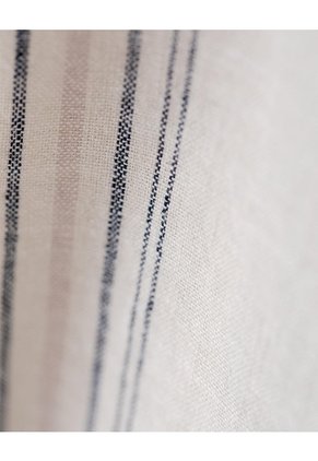 Camisa Manga Corta Regular Lino Rayas Hombre Marron