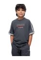 Camiseta Regular Manga Corta Gris Niño Gris de Gef