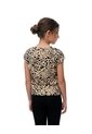 Camiseta Regular Algodón Habano Print Niña Marron de Gef