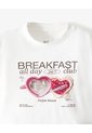 Camiseta Regular Algodón Blanca Niña Blanco de Gef