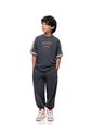 Camiseta Regular Manga Corta Gris Niño Gris de Gef