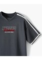 Camiseta Regular Manga Corta Gris Niño Gris de Gef