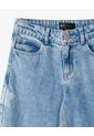 Jean Wide Leg Tiro Alto índigo Medio Niña Azul Oscuro de Gef