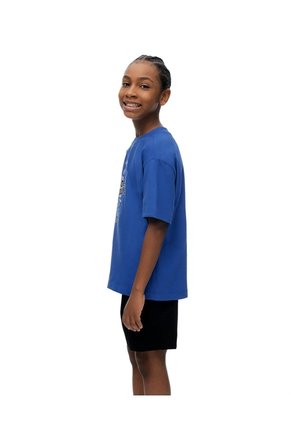 Camiseta + Bermuda De Pijama Algodón Surtida Niño Azul