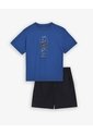 Camiseta + Bermuda De Pijama Algodón Surtida Niño Azul de Gef