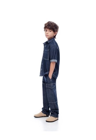 Jean Baggy índigo Oscuro Niño Azul Oscuro Gef