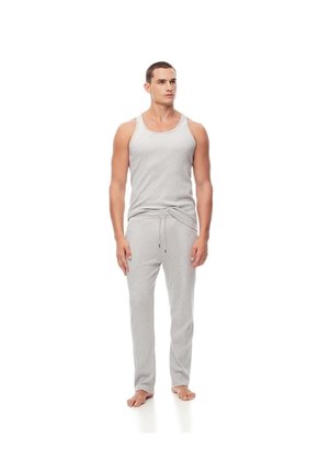 Pantalón De Pijama Algodón Gris Hombre Gris
