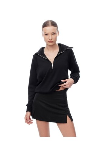 Falda De Tenis Ciclista Interno Negra Mujer Negro Gef