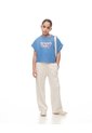 Camiseta Regular Algodón Azul Niña Azul de Gef