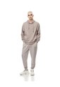 Jogger Regular Taupe Hombre Marron Claro de Gef