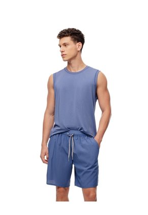 Pantaloneta Deportiva Secado Rápido Azul Para Hombre Azul