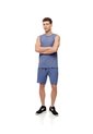 Pantaloneta Deportiva Secado Rápido Azul Para Hombre Azul de Gef