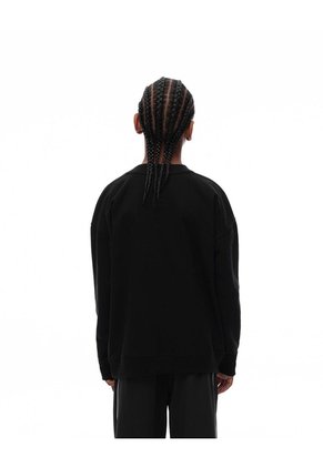 Buzo Regular Negro Estampado Niño Negro