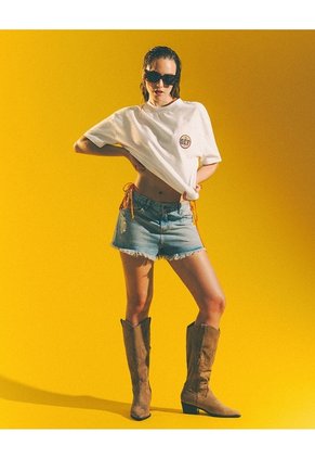 Camiseta Colombia País Bonito Blanca Unisex Blanco